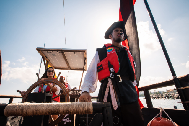 Barco pirata en Santa Marta