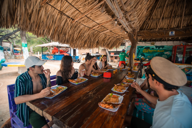 Almuerzos en playas de santa marta