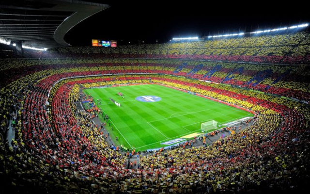 Estadio Camp Nou en Barcelona 