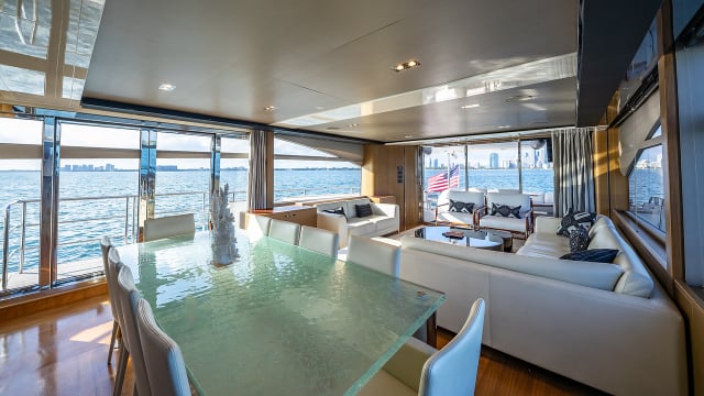 Princess yacht interior lounge