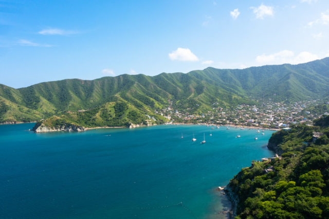 Playa Taganga en Santa Marta