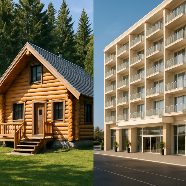 Cabaña vs. Hotel: ¿Qué tipo de alojamiento es mejor para tus vacaciones?