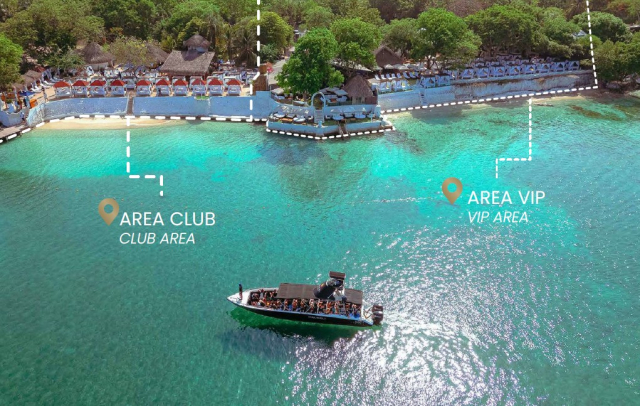 Bora Bora VIP y Bora Bora Club:  dos formas de vivir un pasadía inolvidable en Islas del Rosario