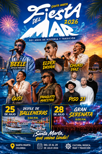 Fiesta del Mar 2026 en Santa Marta