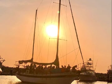 Sunset en velero