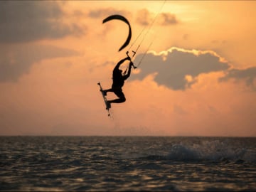 Cours de kitesurf d'une heure