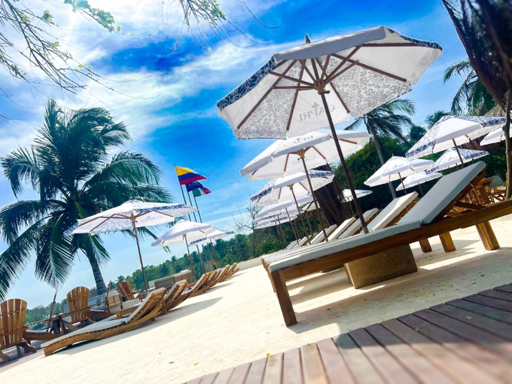 pasadia capri beach club en islas del rosario