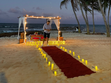 Cena Romántica en la Playa para 2 en San Andrés
