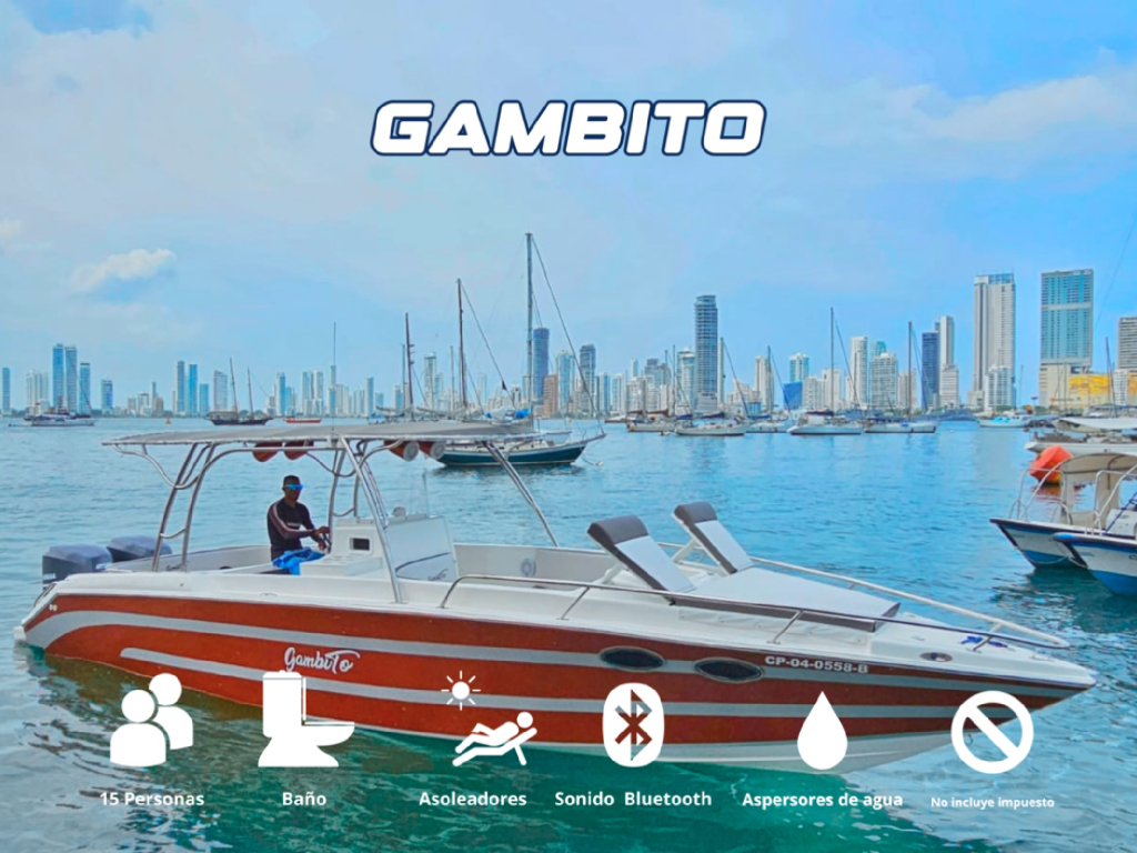 alquiler lancha para 15 personas en Cartagena