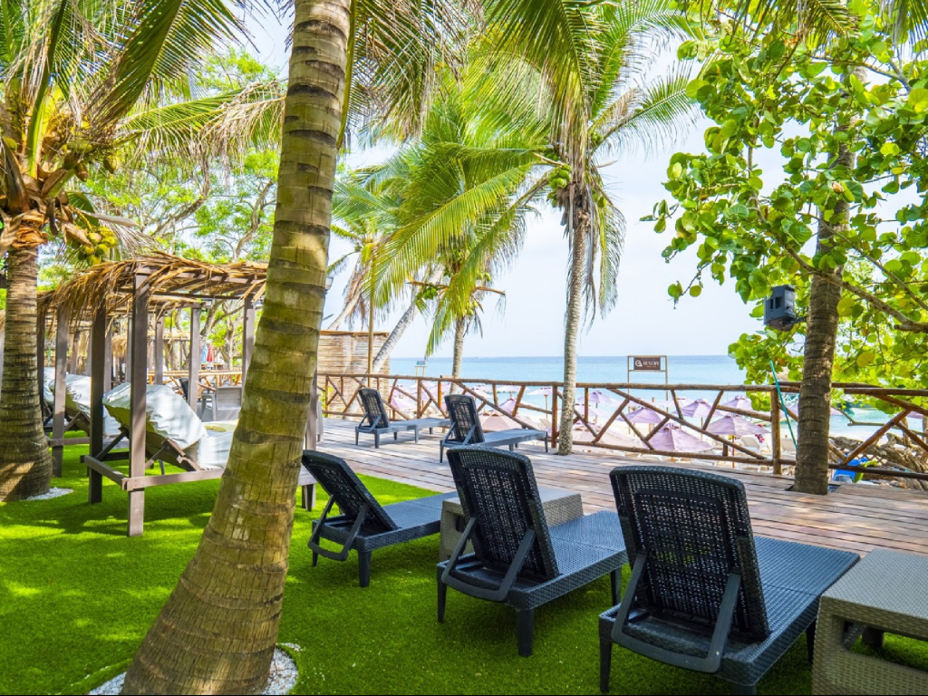 pasadia open bar luxury beach islas del rosario