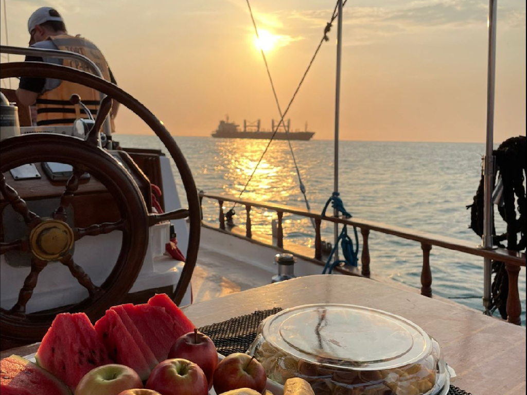 sunset en velero